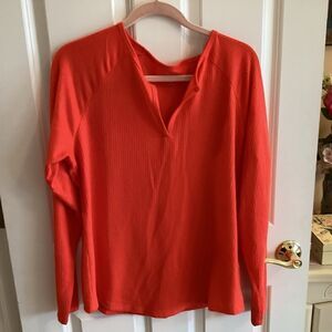 NWT. Jenni Brand Women’s Long Sleeved Ribbed Jersey Knit PJ Top. Sizes. S,  XXL